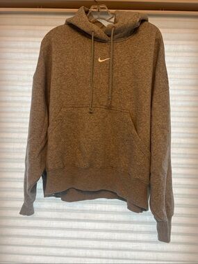 Nike Women’s Heather Gray Oversized/Cropped Hoodie Size Large